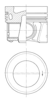 KOLBENSCHMIDT Motor Piston 81.00mm