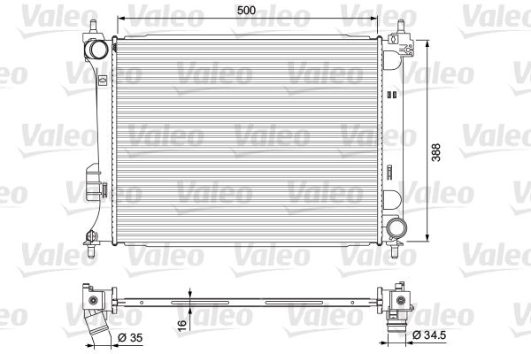 VALEO Motor Su Radyatörü