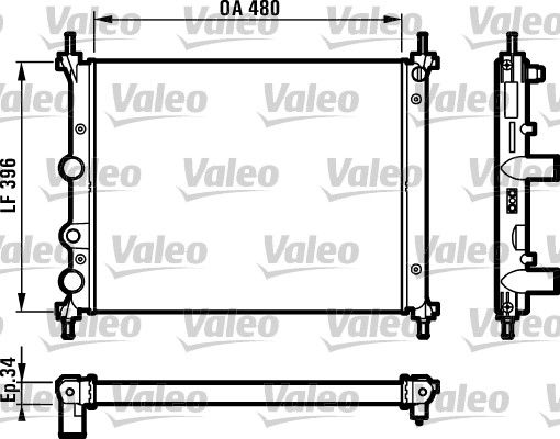 VALEO Motor Su Radyatörü Klimalı 731981