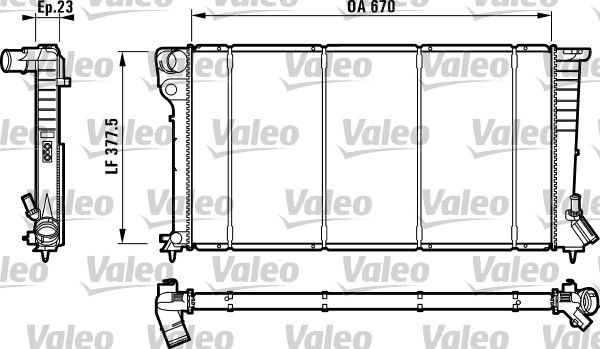 VALEO Motor Su Radyatörü Klimasız Manuel