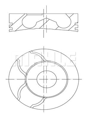 MAHLE Motor Pistonu 89.00mm