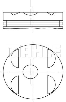 MAHLE Motor Pistonu 89.00mm