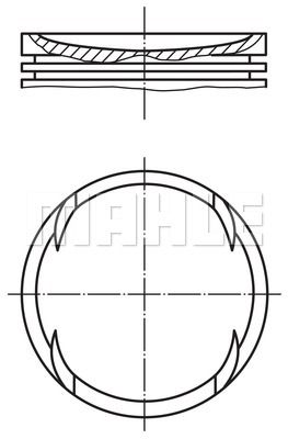 MAHLE Motor Segmanı 89.90mm