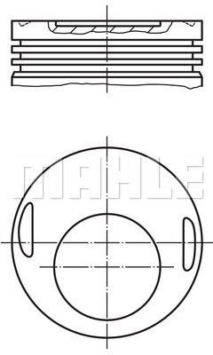 MAHLE Motor Pistonu 89.00mm