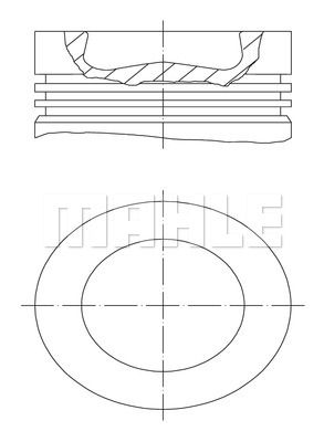 MAHLE Motor Pistonu 81.00mm