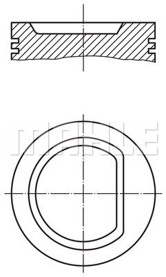 MAHLE Motor Pistonu 76.50mm