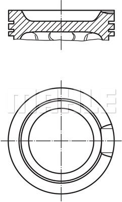 MAHLE Motor Pistonu 81.00mm