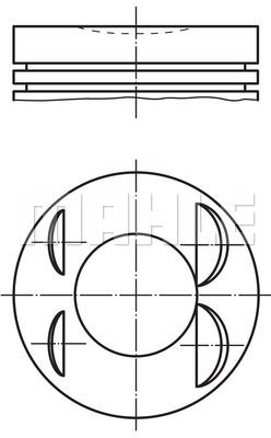 MAHLE Motor Piston Segman Std 86.00mm