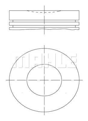 MAHLE Motor Piston Segman Std 85.00mm