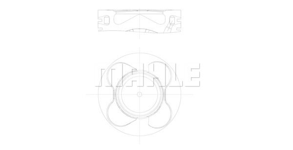 MAHLE Motor Pistonu 84.00mm