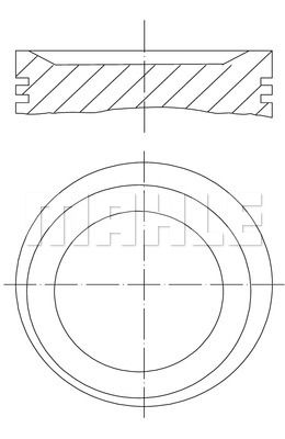 MAHLE Motor Pistonu 85.00mm