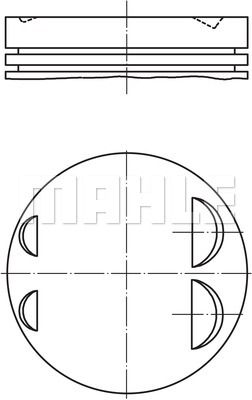 MAHLE Motor Pistonu 84.00mm