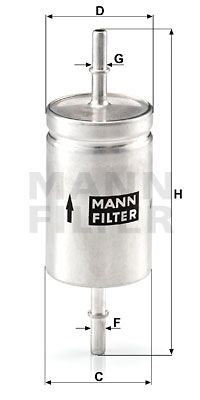 MANN Benzin Filtre