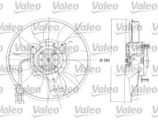 VALEO Radyatör Fan Motoru Klımasız