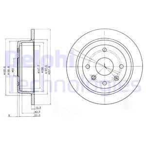 DELPHI Arka Fren Diski Düz 258mm Takım