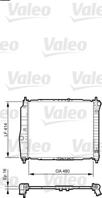 VALEO Motor Su Radyatörü Otomatik