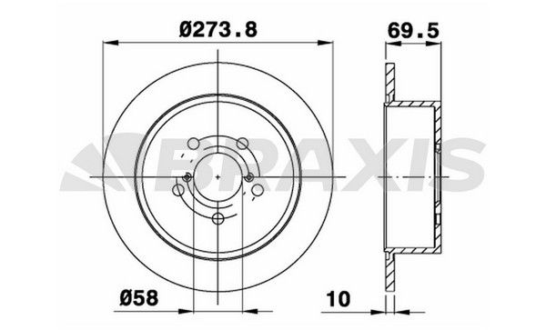 BRAXIS Arka Fren Diski