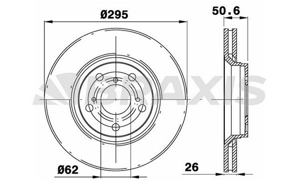 BRAXIS Ön Fren Diski Havalı 295mm Takım