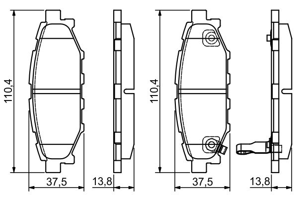 BOSCH Arka Fren Balatası Tk