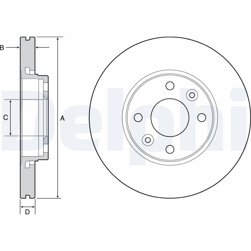 DELPHI Ön Fren Diski 258 /22 198Mm *Karbonlu*