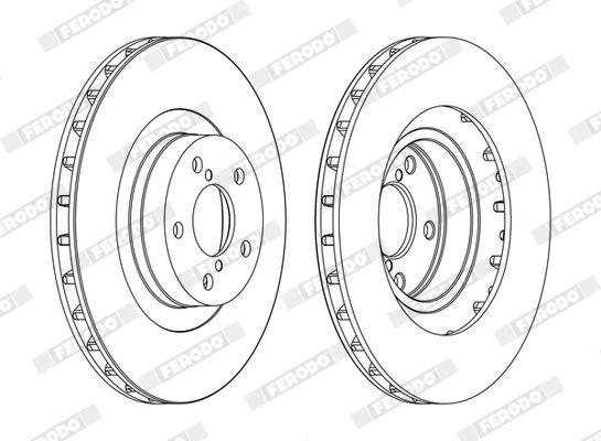 FERODO Ön Fren Diski Havalı 294.5mm Takım