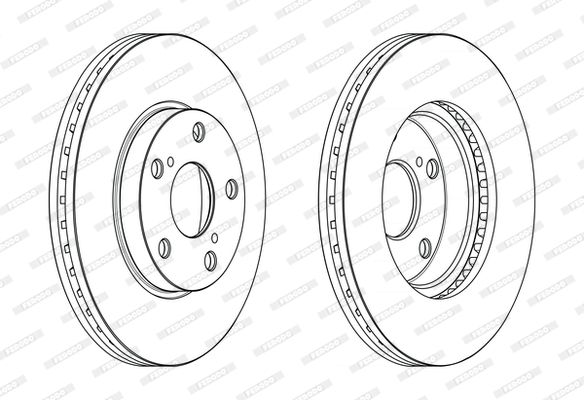 FERODO Ön Fren Diski Havalı