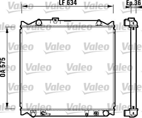 VALEO Motor Su Radyatörü 734206