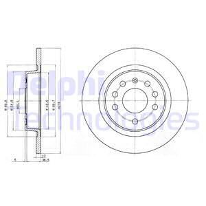DELPHI Arka Fren Diski Adet