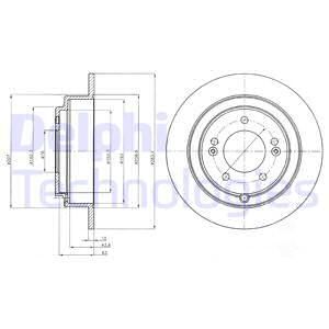 DELPHI Arka Fren Diski Adet