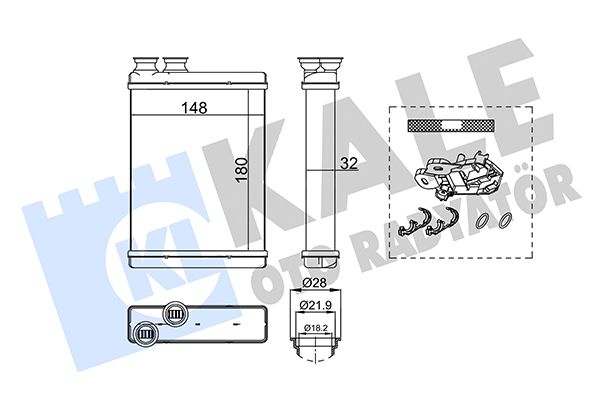 KALE Kalorifer Radyatörü 32Mm Brazing