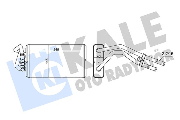 KALE Kalorifer Radyatörü Klimalı 40Mm