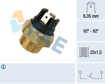 FAE Fan Müşürü 92-87 °C Fişli