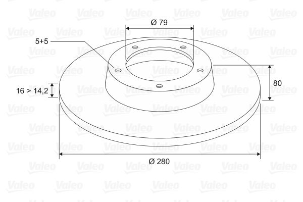 VALEO Arka Fren Diski Düz 280mm Takım