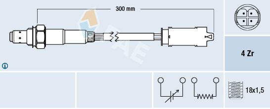 FAE Lambda Oksijen Sensörü FAE 77336