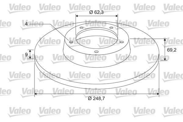 VALEO Fren Diski Arka Rulmanlı+Abs Okuyuculu Adet