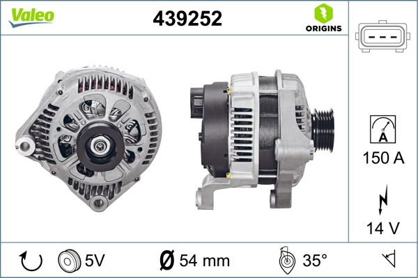 VALEO Alternatör Şarj Dinamosu 150A