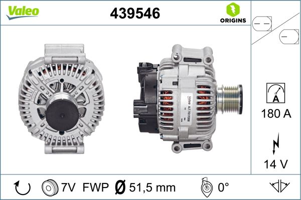 VALEO Alternatör Şarj Dinamosu 180A