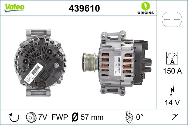 VALEO Alternatör Şarj Dinamosu 150A