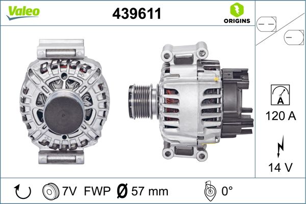 VALEO Alternatör Şarj Dinamosu 120A