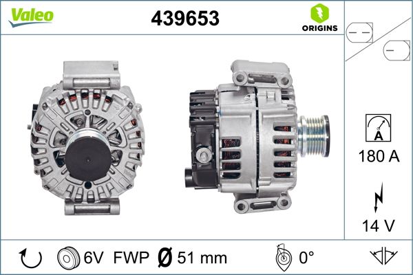 VALEO Alternatör Şarj Dinamosu 180A