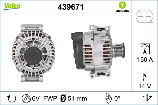 VALEO Alternatör Şarj Dinamosu 150A