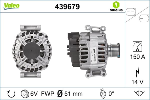 VALEO Alternatör Şarj Dinamosu 150A