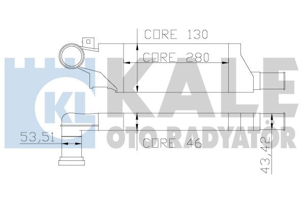 KALE Turbo Radyatörü Intercooler Aluminyum Plastik Brazing