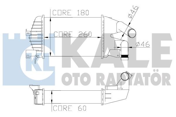 KALE Turbo Radyatörü Intercooler Aluminyum Plastik Brazing