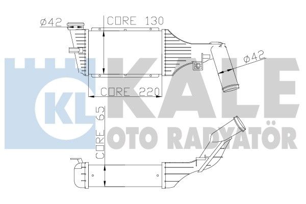 KALE Turbo Radyatörü Intercooler Aluminyum Plastik Brazing