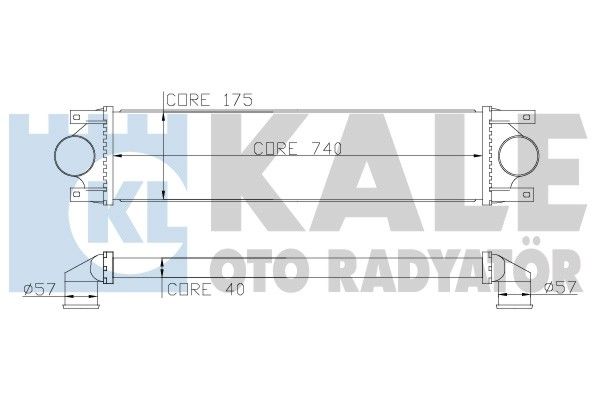 KALE Turbo Radyatörü Intercooler Aluminyum Plastik Brazing