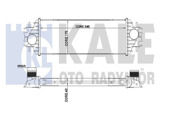 KALE Turbo Radyatörü Intercooler Aluminyum Plastik Brazing