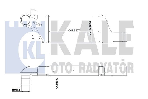 KALE Turbo Radyatörü Intercooler Aluminyum Plastik Brazing