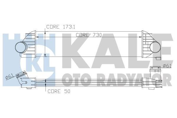 KALE Turbo Radyatörü Intercooler Aluminyum Plastik Brazing