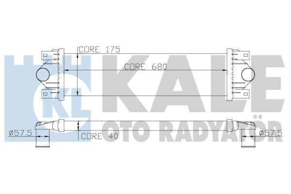 KALE Turbo Radyatörü Intercooler Aluminyum Plastik Brazing